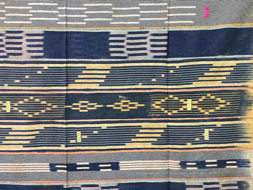 Vintage Baule African Cloth Textile "Wrapper" | 54" x 41"