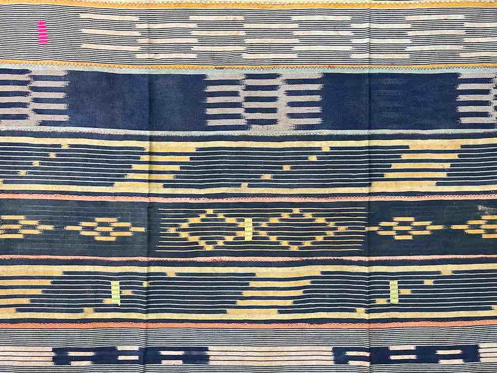 Vintage Baule African Cloth Textile "Wrapper" | 54" x 41"