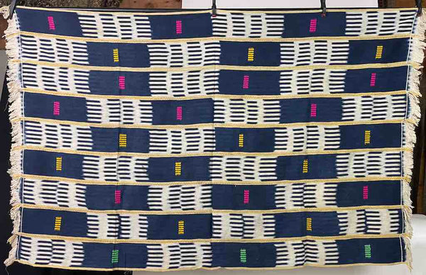 Vintage Baule African Cloth Textile "Wrapper" | 57 x 39"