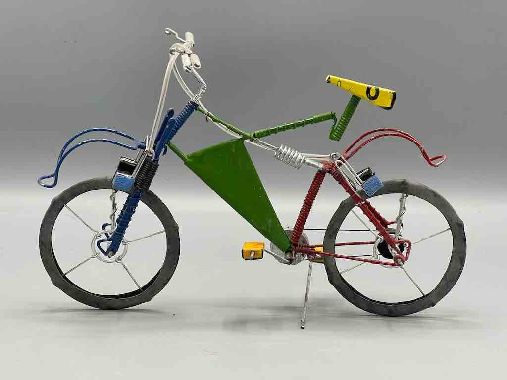 African Recycled Painted Wire Spring Design Mountain Bike - Burkina Faso