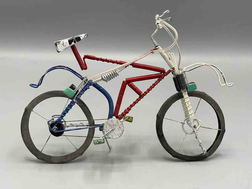 African Recycled Painted Wire Spring Design Mountain Bike - Burkina Faso