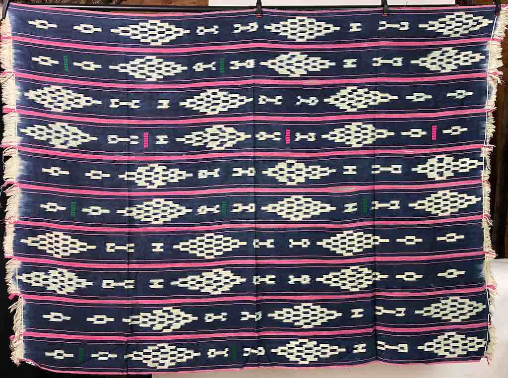 Vintage Baule African Cloth Textile "Wrapper" | 56" x 43"