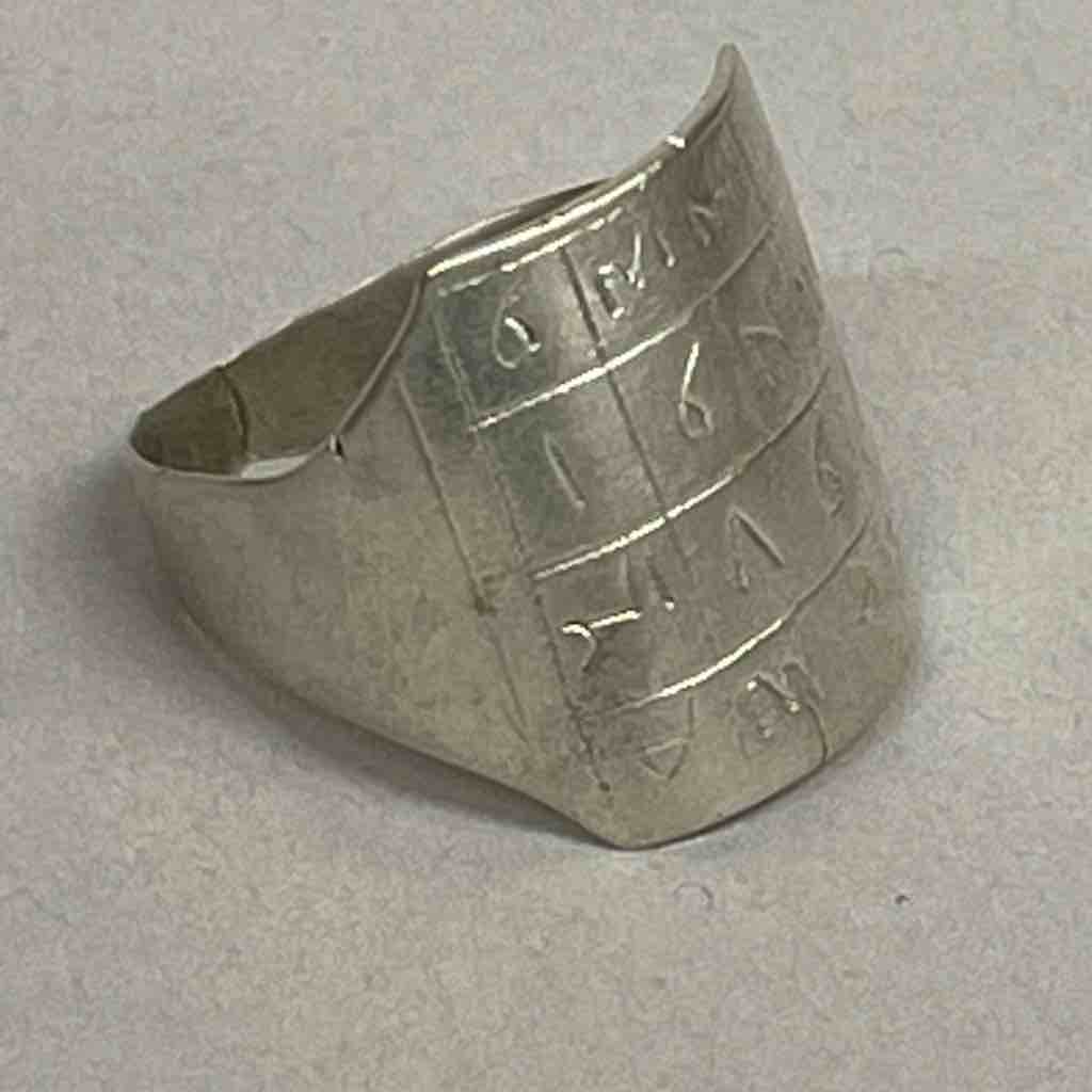 Vintage Tuareg Coin Silver "Medicine" Ring - size 10