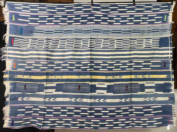 Vintage Baule African Cloth Textile "Wrapper" | 56" x 44"