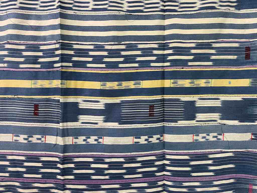 Vintage Baule African Cloth Textile "Wrapper" | 56" x 44"