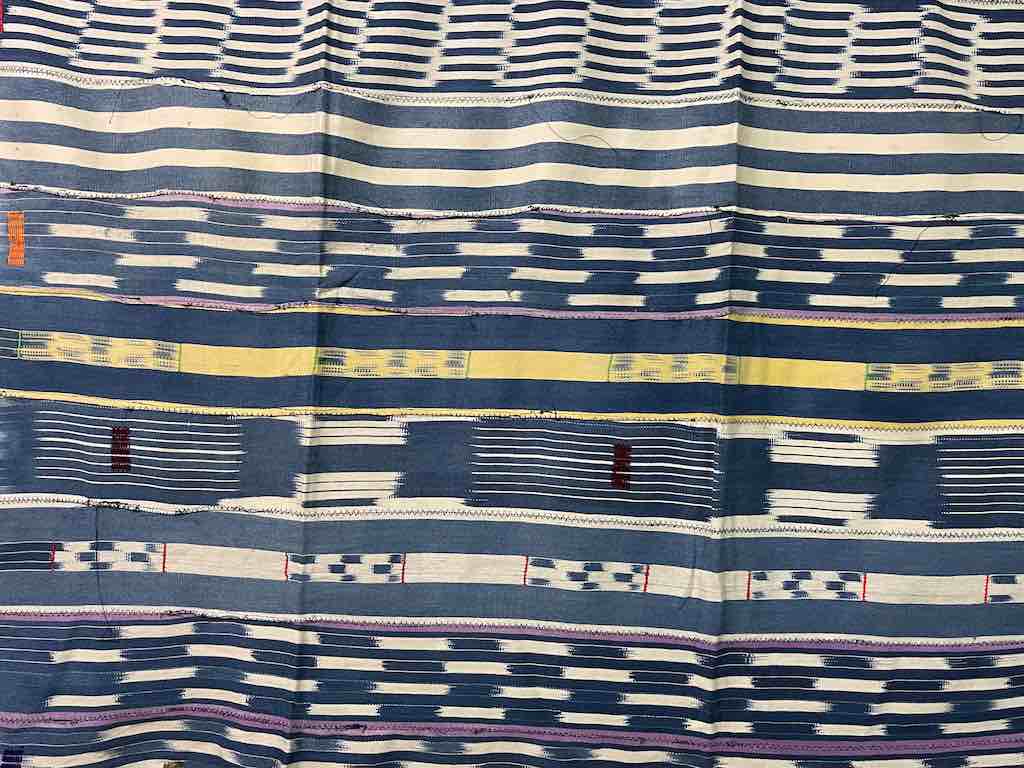 Vintage Baule African Cloth Textile "Wrapper" | 56" x 44"