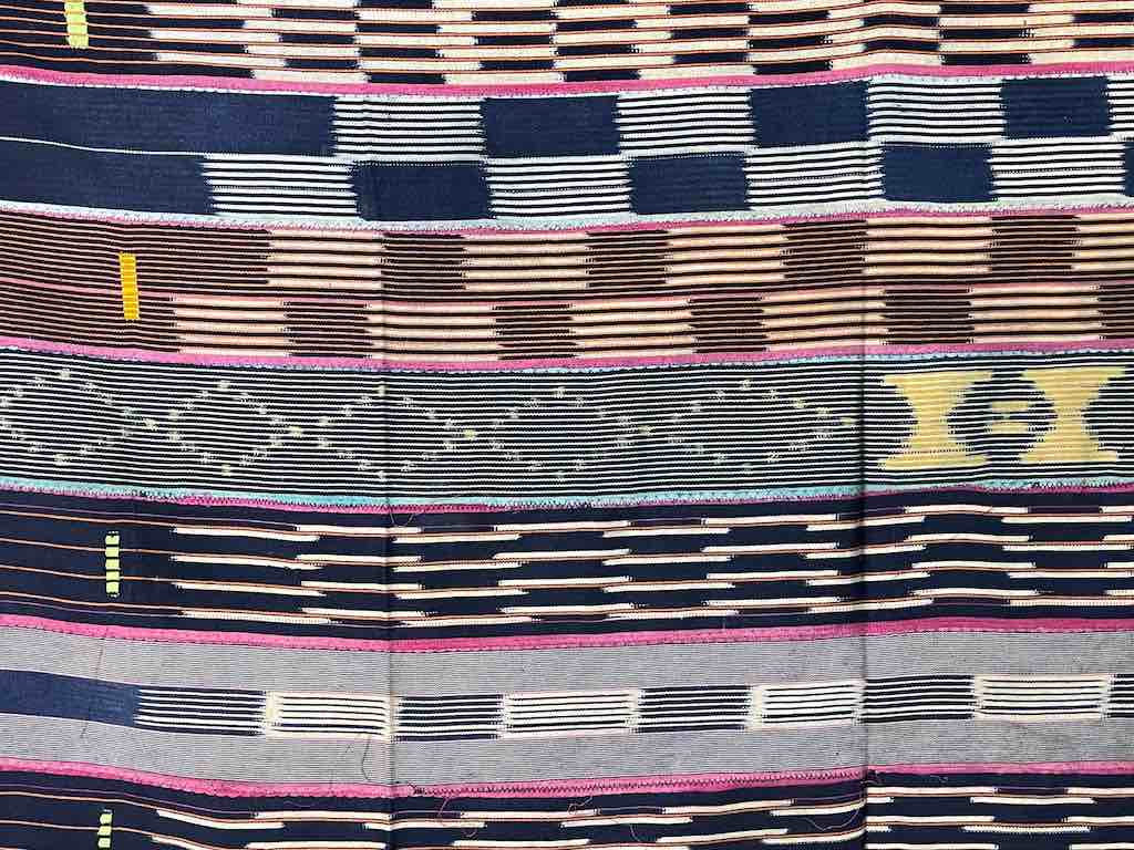 Vintage Baule African Cloth Textile "Wrapper" | 54" x 37"