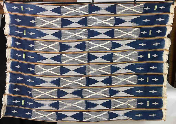 Vintage Baule African Cloth Textile "Wrapper" | 56" x 43"