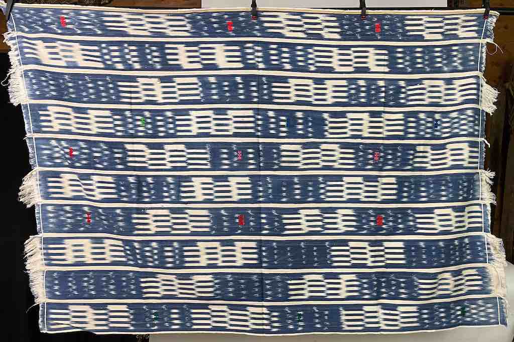 Vintage Baule African Cloth Textile "Wrapper" | 54" x 39"