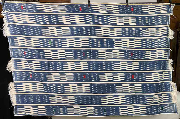 Vintage Baule African Cloth Textile "Wrapper" | 54" x 39"