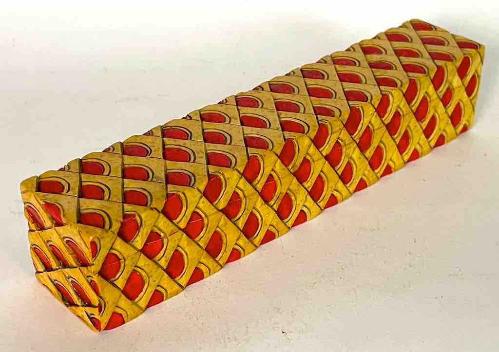 Dragon Skin Design - Long Soapstone Trinket Decor Pencil Box