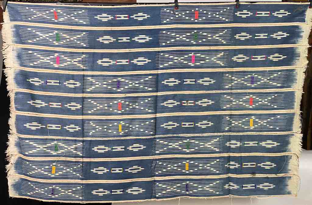 Vintage Baule African Cloth Textile "Wrapper" | 57 x 39"