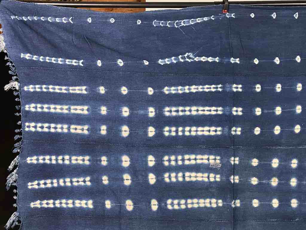 Vintage Mossi Indigo Textile "Wrapper" | 58 x 46"