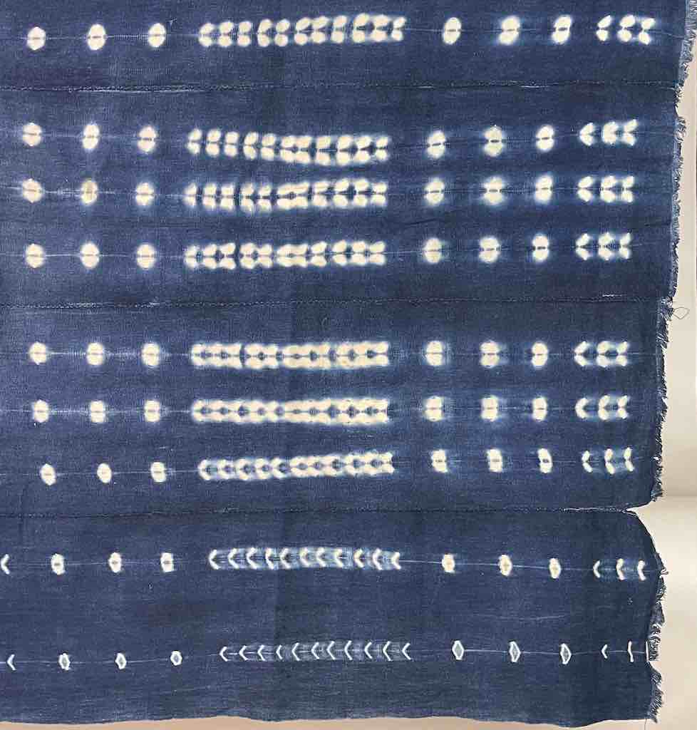 Vintage Mossi Indigo Textile "Wrapper" | 58 x 46"