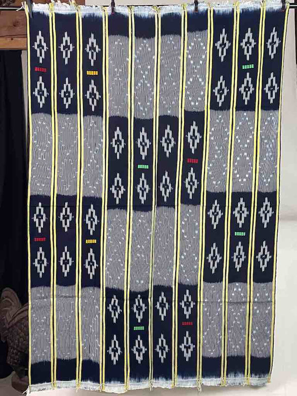Baule African Cloth Textile "Wrapper" | 64 x 43"