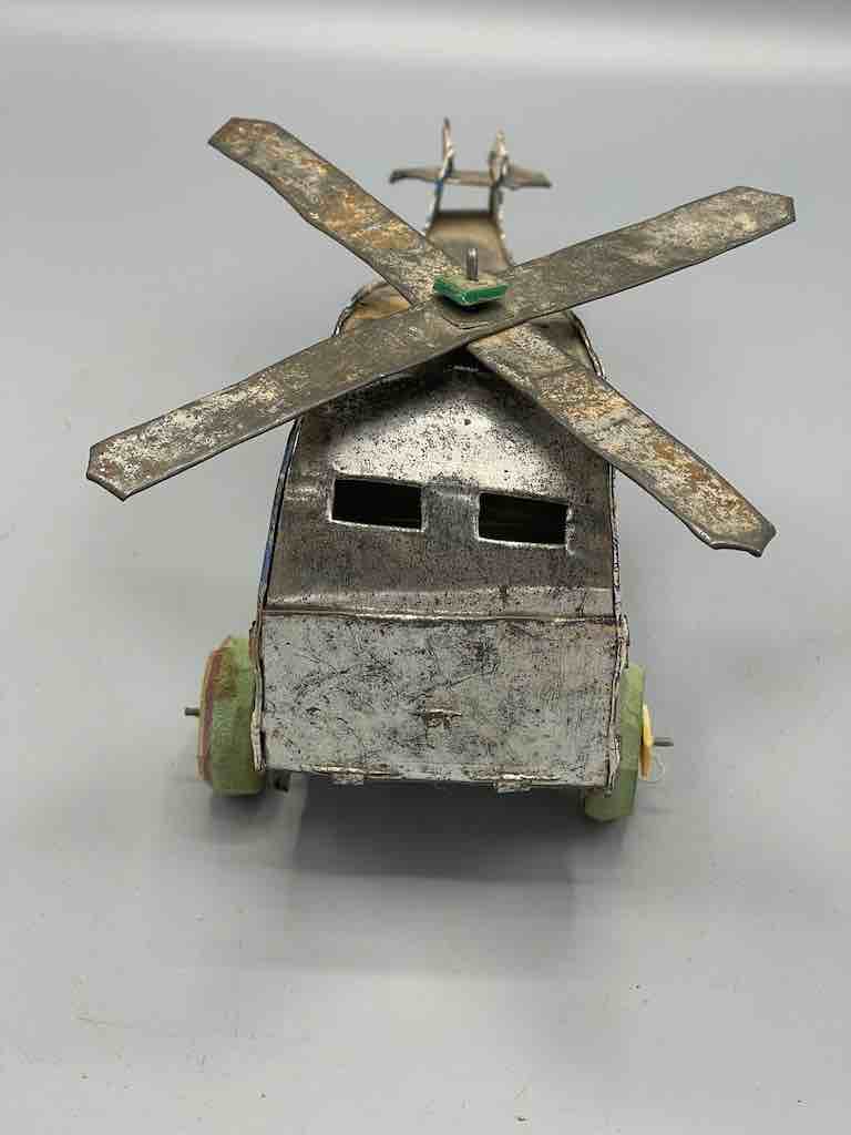 African Recycled Printed Metal Can Toy Helicopter - Burkina Faso