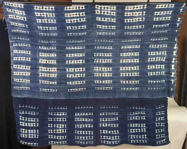 Vintage Mossi Indigo Textile "Wrapper" | 56 x 48"