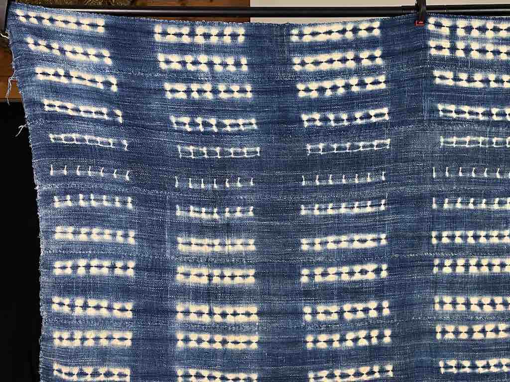 Vintage Mossi Indigo Textile "Wrapper" | 56 x 48"