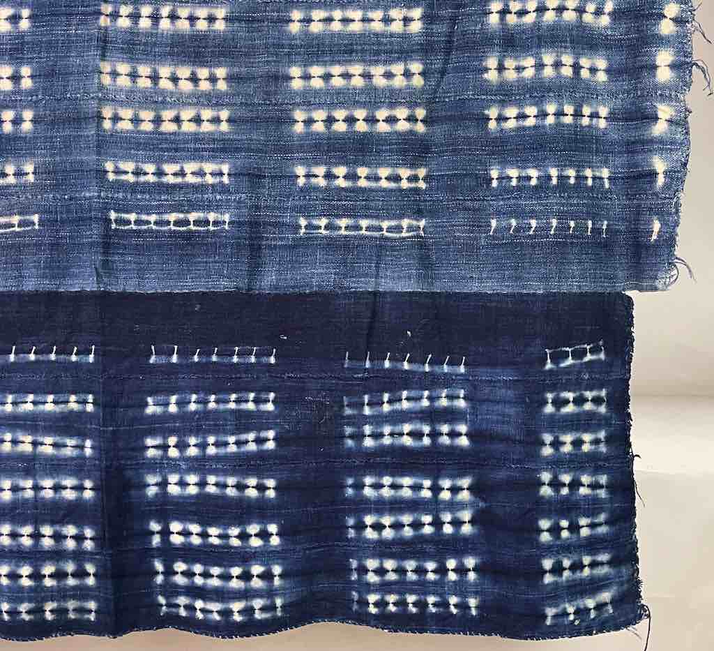 Vintage Mossi Indigo Textile "Wrapper" | 56 x 48"