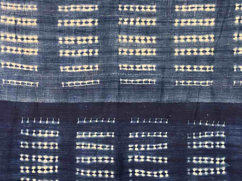 Vintage Mossi Indigo Textile "Wrapper" | 56 x 48"