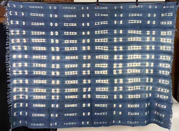 Vintage Mossi Indigo Textile "Wrapper" | 54 x 42"