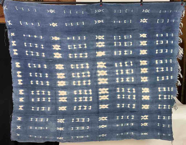 Vintage Mossi Indigo Textile "Wrapper" | 54 x 46"