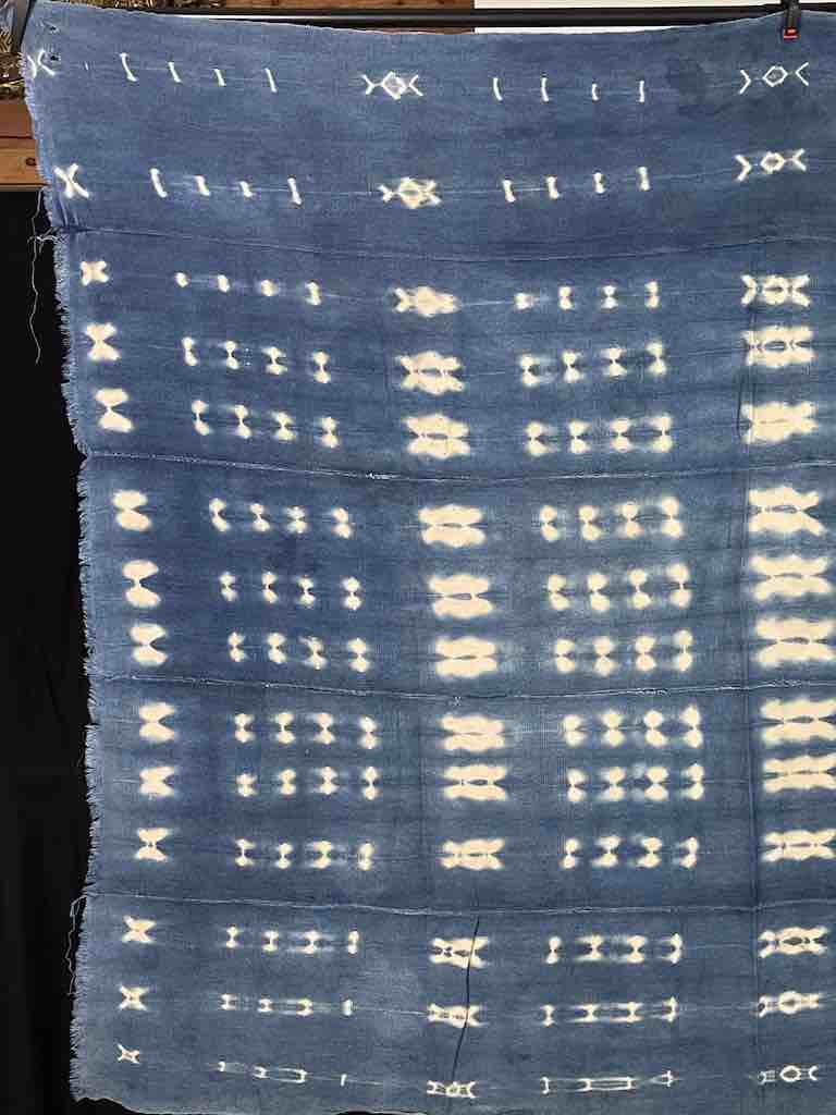 Vintage Mossi Indigo Textile "Wrapper" | 54 x 46"
