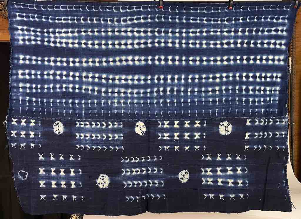 Vintage Mossi Indigo Textile "Wrapper" | 49 x 38"