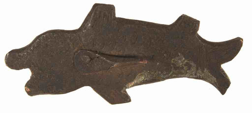 Vintage Bamana Brass Fish Figure - Mali
