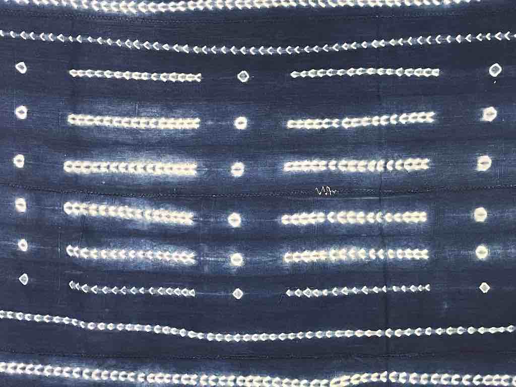Vintage Mossi Indigo Textile "Wrapper" | 63 x 38"