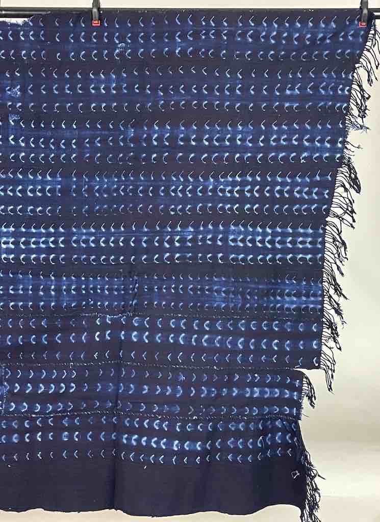 Vintage Fulani Indigo Textile "Wrapper" from Mali | 70 x 40"