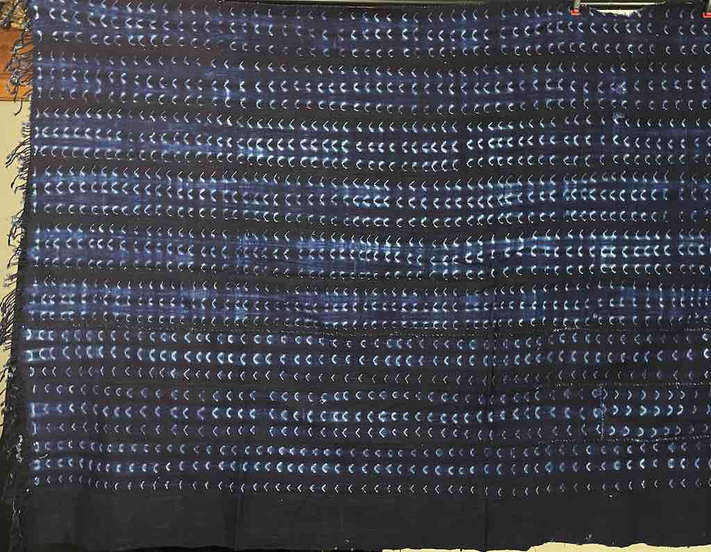 Vintage Fulani Indigo Textile "Wrapper" from Mali | 70 x 40"