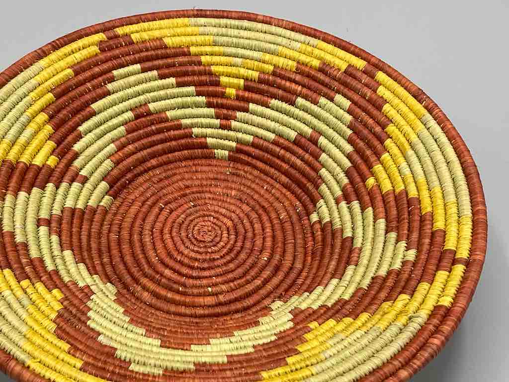 Finest Quality Handwoven Batoro Raffia Basket/Bowl | 9"