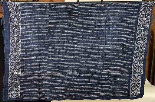 Vintage Fulani Indigo Textile "Wrapper" from Mali | 59 x 40"