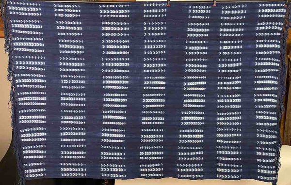 Finest Quality Vintage Mossi Indigo Textile "Wrapper" | 65 x 44"