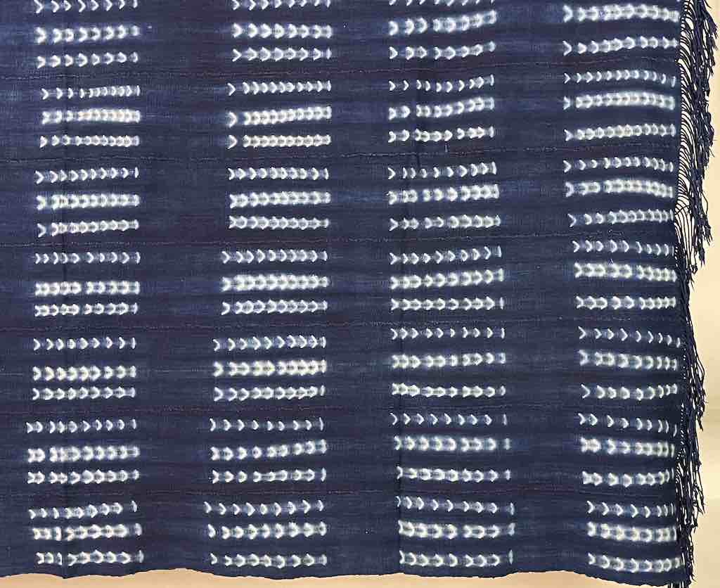 Finest Quality Vintage Mossi Indigo Textile "Wrapper" | 65 x 44"