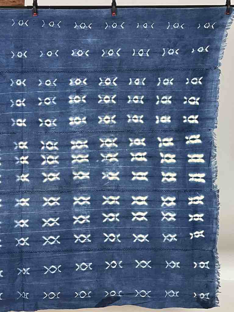 Vintage Mossi Indigo Textile "Wrapper" | 56 x 44"