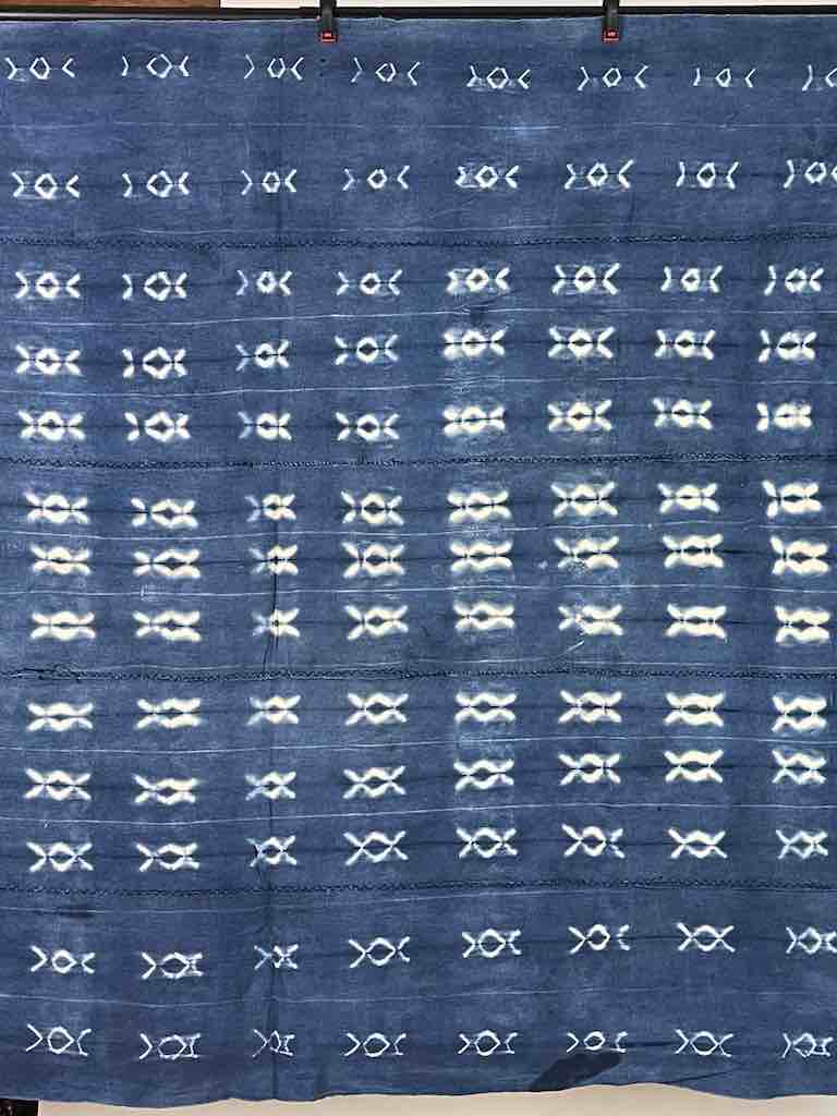 Vintage Mossi Indigo Textile "Wrapper" | 56 x 44"