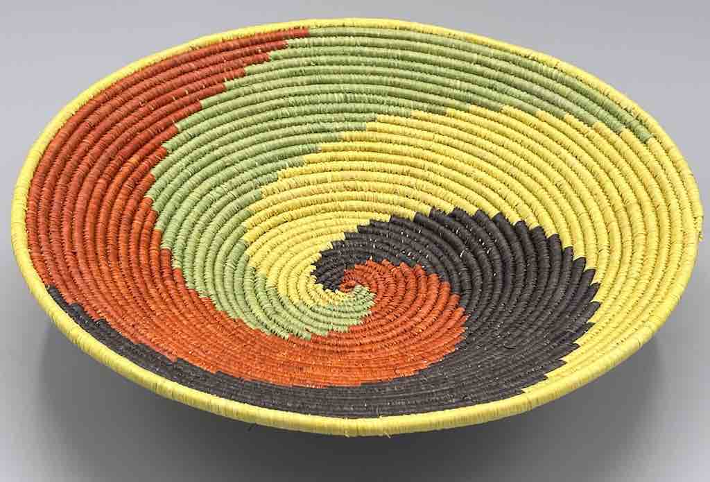 Finest Quality Handwoven Batoro Raffia Basket/Bowl | 9"