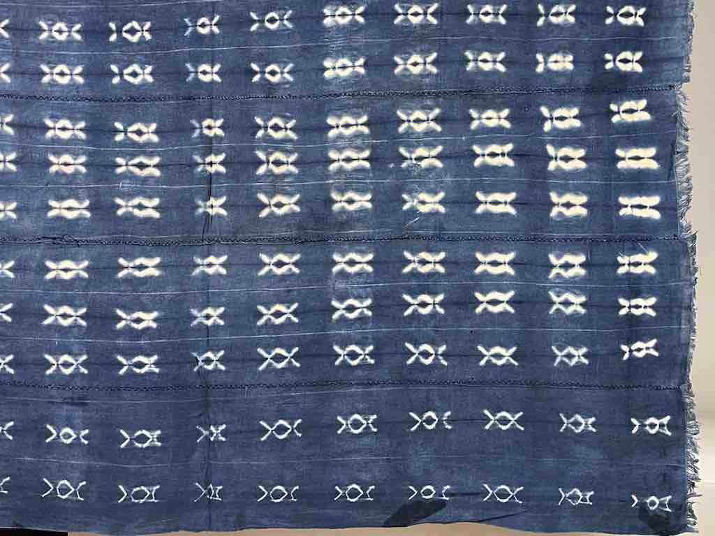 Vintage Mossi Indigo Textile "Wrapper" | 56 x 44"