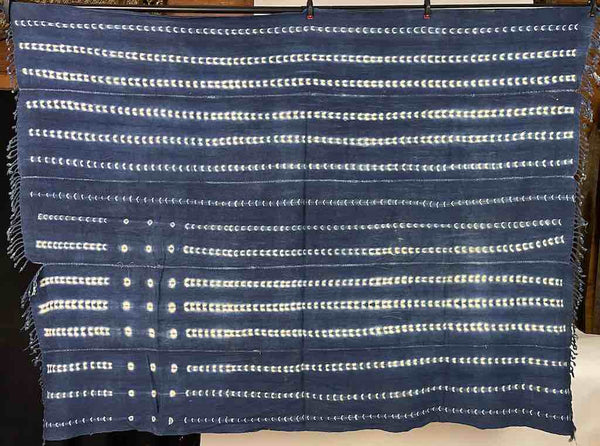 Vintage Mossi Indigo Textile "Wrapper" | 59 x 45"