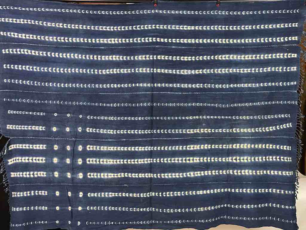 Vintage Mossi Indigo Textile "Wrapper" | 59 x 45"