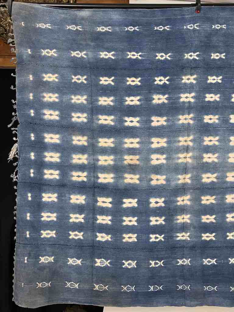 Vintage Mossi Indigo Textile "Wrapper" | 53 x 45"