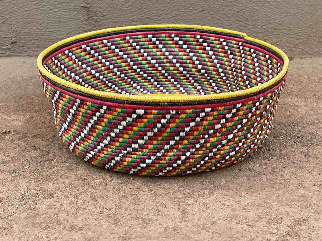 Deep Wide Extraordinarily Finely Woven Basket - Mali