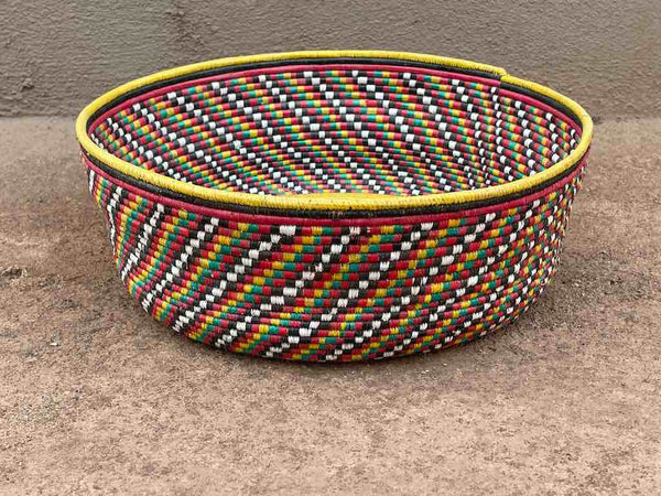 Deep Wide Extraordinarily Finely Woven Basket - Mali