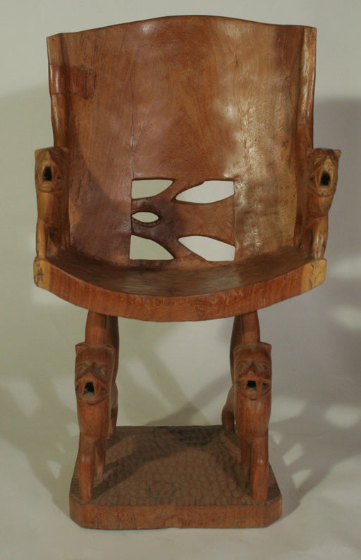 Lion & fish motif chair