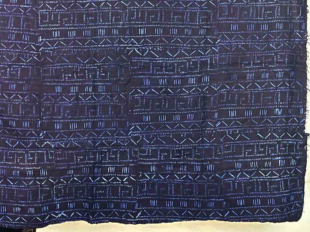 Vintage Fulani Indigo Textile "Wrapper" from Mali | 58 x 41"