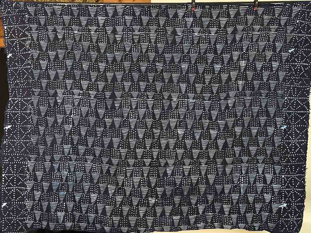 Vintage Fulani Indigo Textile "Wrapper" from Mali | 54 x 41"