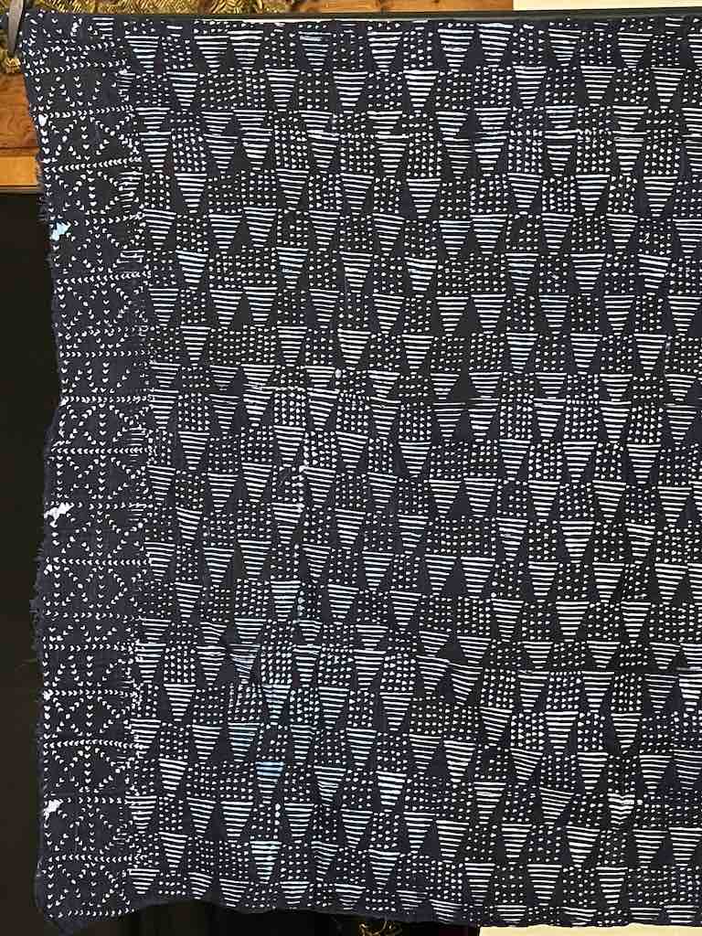 Vintage Fulani Indigo Textile "Wrapper" from Mali | 54 x 41"