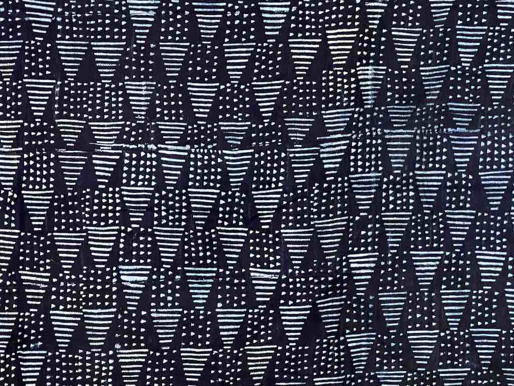 Vintage Fulani Indigo Textile "Wrapper" from Mali | 54 x 41"